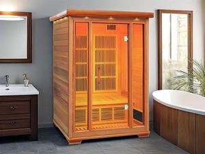 Phòng xông hơi hồng ngoại gỗ 2 người Canada trong nhà-Hoàn hảo để thư giãn tại nhà - Product Image 6