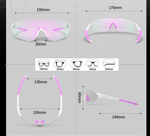 Gafas de sol <span class=keywords><strong>Oakley</strong></span> para hombre, gafas de ciclismo, gafas deportivas para el día y la noche, para correr maratones, gafas protectoras a prueba de viento UV400 TR90 - Product Image 6