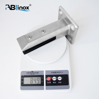 Quadratischer Runder Glas-Spigot aus 2205 Edelstahl 304 316 Klemme für Rahmenloses Glasgeländer für Zaun/Pool/Treppenbalustrade