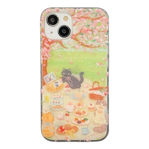Funda para Teléfono con Diseño de Gato en Picnic de Primavera, Pintura al Óleo, para iPhone 17 Pro Max 16 15 14, Doble Capa, para Mujer - Product Image 5