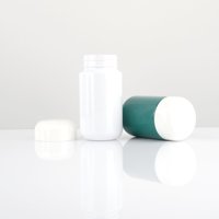 Flacon capsule PET 150g vide, bouchon à vis rond, pour médicaments et compléments, vente en gros, directement du fabricant