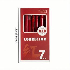 Juego de Bolígrafos de Gel Rojos de Secado Rápido, Doble Punta, Resaltador y Artículos Esenciales para el Regreso a Clases, Bolígrafo Corrector para Estudiantes y Profesores - Product Image 2