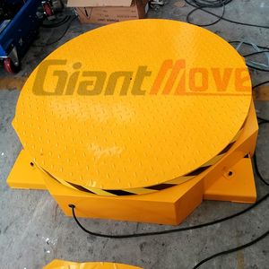 1.5 टी चीन निर्माता जमीन गड्ढे पर चढ़कर बिजली रोटरी लिफ्ट मंच के साथ दौर मोड़ घूर्णन तालिका, घूर्णन मंच - Product Image 3