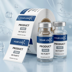 Étiquettes de flacons personnalisées de qualité supérieure, résistantes aux produits chimiques, à forte adhérence et stables pour des conditions d'emballage exigeantes - Product Image 1