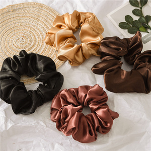 Set de Diadema y Coleteros de Seda a la Moda Vinchas para el Cabello para Mujeres y Niñas Accesorios para el Cabello Coleteros de Satén con Logotipo Personalizado - Product Image 3