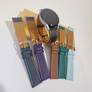 Good Quality Modern Trend 22mm Fashion Italian Style Leather Watch Band for <b>Samsung</b> Apple Smart Watch - Product Image 3