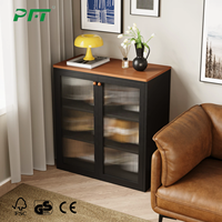 Aparador de Cocina Moderno de Metal con Estantes Ajustables, Mueble de Acero para Despensa, Multifuncional y Ecológico para Comedor