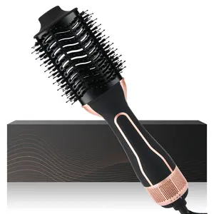 Pritech alisador de cabelo pente secador de cabelo escovas um passo secador de cabelo volumizador profissional escova de ar quente 2 elétrica personalizada