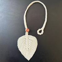 Feuille Macramé Cravate Corde À La Main Rideau Cravate Dos Pour La Décoration Intérieure