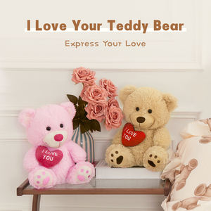 Boneka Beruang Teddy Kecil Grosir dengan Desain Hati Merah 'Aku Mencintaimu' Hadiah Sempurna untuk Hari Valentine Dekorasi untuk Pacar Warna Pink - Product Image 2