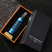 Nouveau Briquet Électrique Portable USB Rechargeable pour Voiture avec Cendrier, Support de Cigarette Paresseux pour Hommes, Accessoires Fumeurs
