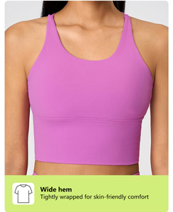 XW-GSD19095 Mới Đến Backless Chéo Độc Đáo Ngực Thể Thao Hàng Đầu Phòng Tập Thể Dục Tập Thể Dục U Hình Dạng Phụ Nữ Quần Áo Tập Thể Dục Thể Thao Yoga Áo Ngực - Product Image 2
