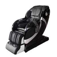 China Shanghai HENGDE Factory Tipo de lujo Grano de madera SL-track Mecanismo 4D Gravedad cero Auto Escaneo de cuerpo completo Silla de masaje para el hogar