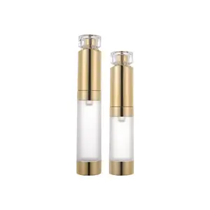 15ML 20ML Clear Acrylic Skin Care Airless Pump Bottle For Eye Cream Massage Elite Fluid