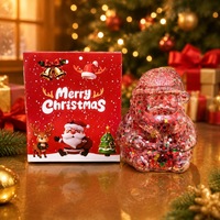 Boules Squishy de Noël, Père Noël, Bonhomme de Neige, Boules Remplies de Paillettes pour Remplir les Chaussettes, Sacs Cadeaux, Cadeaux pour Enfants, Décorations de Noël