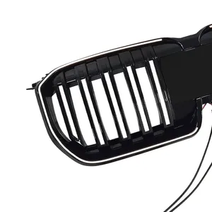 Car Front <b>Grille</b> <b>For</b> X1 U11 2023 2024 2025 Dual Line With LED <b>Mesh</b> Cover Trim Body Kit Modification Exterior Tuning - Product Image 5