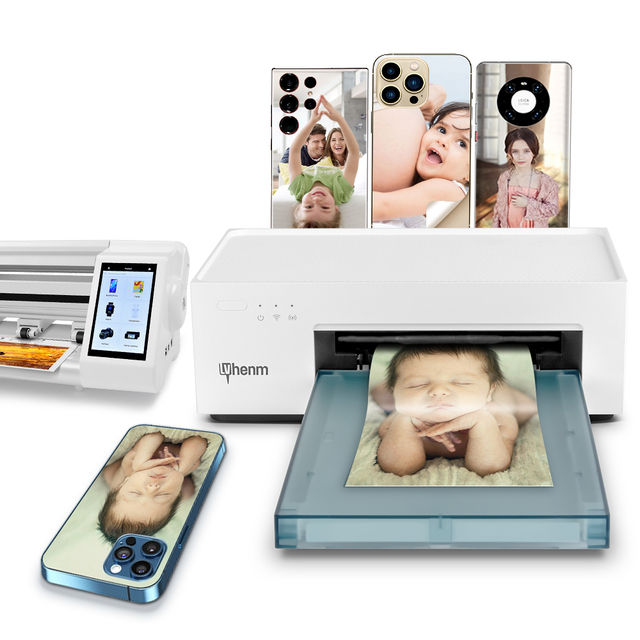 Portable Instant Photo Printer Full Color 36 Sheets Thermal Dye Sublimation Wifi for Iphone Phone Skin Printer