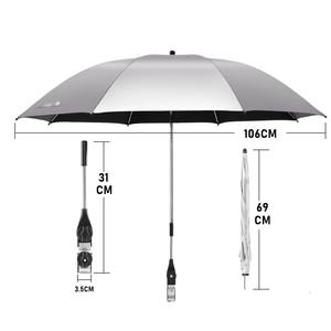مظلة مخصصة UV50 + شمسية للحماية من الشمس 8K تحكم يدوي بمشبك عالمي قابل للتعديل لصيد الأسماك - Product Image 2