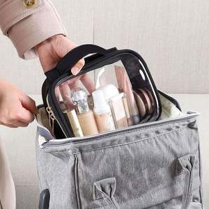 Newest Cosmetic Bag Portable Clear PVC Zipper Bag Fashion Ladies <b>Purse</b> Waterproof Travel Cosmetic Bag - Product Image 5