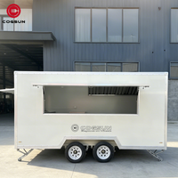 Remorque de concession Cogsun personnalisée de 11 pieds, remorque alimentaire, caravane, camion de restauration rapide, chariot de vente de nourriture de rue