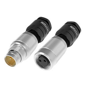 산업용 M9 세미 플라스틱 남성 여성 용접 케이블 IP67 방수 원형 2 3 4 5 7 8 핀 커넥터 - Product Image 1