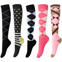 Chaussettes d'équitation confortables jusqu'au genou avec logo personnalisé, chaussettes de bottes équestres