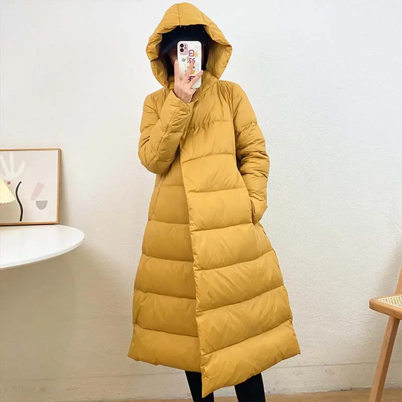 Winter Warm Long Down Jackets For Ladies Custom Padded Down Coat Duck Filled Down Coats For Women ladies coats winter long