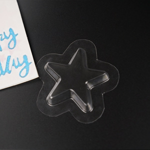 Tùy chỉnh hình trái tim Sao Hoa trở lại dính thẻ vỉ bao bì hộp tất cả các hình dạng PP & vật nuôi vật liệu thực phẩm bao bì nhựa - Product Image 2