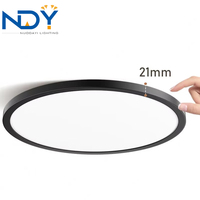 Plafonnier intelligent à télécommande, étanche, anti-poussière, à intensité variable, rond, pour salon, chambre à coucher, plafonnier/lampe de plafond/plafonnier LED