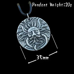 Collier pendentif en tungstène Bel <span class=keywords><strong>Celt</strong></span>, dieu irlandais du feu et du soleil, amulette familiale classique, symbole talisman, collier ras du cou SanLan, 1 pièce - Product Image 3