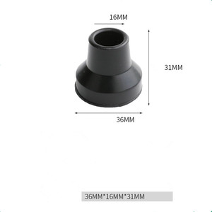 Puntas de Goma Antideslizantes Roscadas y Engrosadas para <span class=keywords><strong>Muletas</strong></span> Cuádruples, Almohadillas de Silicona Resistentes al Desgaste para Ayudas para Caminar de 4 Patas - Product Image 2