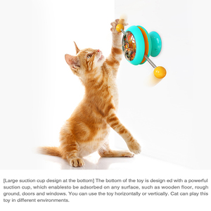 Nouveauté 2026 : Jouet pour chat 3-en-1 à roulettes et à gratter, Gyroscope interactif pour chat, Vente directe usine - Product Image 4