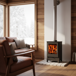 R0603A 5.5KW 84% Poêle à <span class=keywords><strong>bois</strong></span> intérieur écologique à haute efficacité <span class=keywords><strong>pour</strong></span> le chauffage avec alimentation en air secondaire - Product Image 1