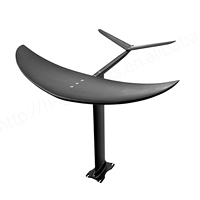 Prix de gros GY F200 Hydrofoil en aluminium et carbone 1850 cm² Planche de SUP polyvalente pour le surf en vague, noire, option logo personnalisé