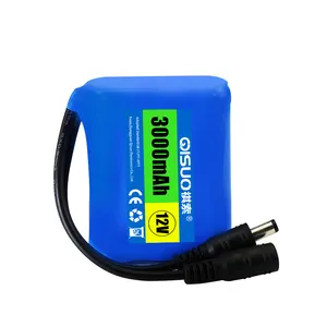 12volt 3ah customized lithium battery rechargeable for consumer Electronics 12v lithium battery electric car battery