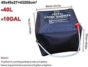 Bolsa de <span class=keywords><strong>ducha</strong></span> <span class=keywords><strong>Solar</strong></span> para acampar cuadrada negra de 40 <span class=keywords><strong>litros</strong></span> de alta calidad con grifo, bolsa de <span class=keywords><strong>ducha</strong></span> de plástico duradera para exteriores de <span class=keywords><strong>10</strong></span> galones a la venta - Product Image 2
