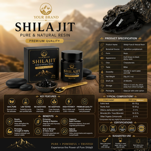 Résine de Shilajit Pur de l'Himalaya, Extrait Herbal Naturel Riche en Minéraux, Qualité Alimentaire Premium, Shilajit Naturel de l'Himalaya - Product Image 1