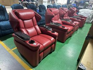 การออกแบบที่ไม่ซ้ํากันพักผ่อนวิลล่าห้องภาพยนตร์โซฟาเครื่องบินหรูหรา 2 <span class=keywords><strong>ที่นั่ง</strong></span>บ้านผู้เอนกายอัตโนมัติโรงละครที่นั่งชาร์จไร้สาย - Product Image 4