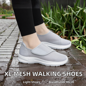 Chaussures de marche extra larges légères 35-45 Mesh à lacets pour hommes et femmes pour toutes les saisons-Printemps Eté Automne Hiver - Product Image 3