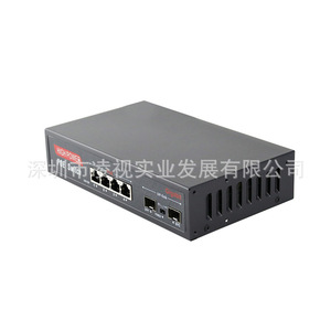 High Power PoE <b>Switch</b> 4+2 SFP Ports Gigabit Ethernet For <b>Network</b> Surveillance Cameras - Product Image 2
