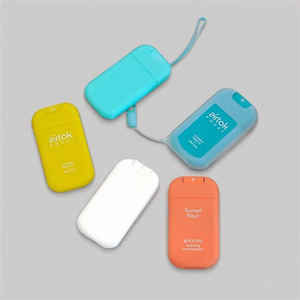 Flacon pulvérisateur <span class=keywords><strong>vide</strong></span> en PP format carte de crédit 20/30 ml pour voyage, désinfectant pour les mains, lotion, parfum rechargeable - Product Image 4