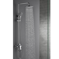 Robinet de bain-douche universel, de luxe, bonne qualité, tuyau en acier inoxydable chromé, robinet de douche