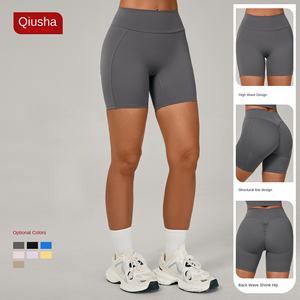 Pantalones cortos deportivos de Yoga de nuevo estilo, pantalones cortos de entrenamiento ajustados de cintura alta, pantalones de Yoga transpirables de cadera de melocotón de secado rápido para correr - Product Image 1