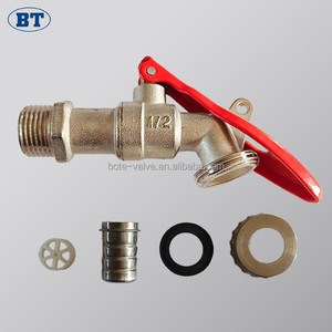 Robinet d'eau agricole en alliage poli antirouille 1/2 pouce avec raccord de tuyau, résistant à la corrosion, pour l'irrigation extérieure - Product Image 2