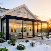 Pergola bioclimatique motorisée rétractable en alliage d'aluminium thermolaqué moderne, avec LED, résistante à la neige, pour jardinage en arrière-cour