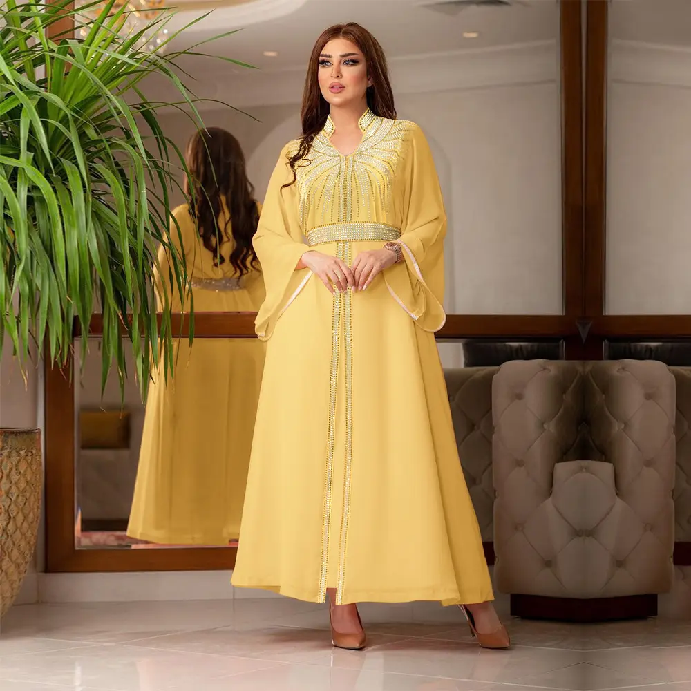 Hot Selling Fashion Design Islamic Vrouwen Kleding Kaftans Jilbab Muslim Abaya Kleding