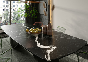 <span class=keywords><strong>Dalle</strong></span> <span class=keywords><strong>de</strong></span> pierre frittée noire moderne Carrelage en pierre émaillée complète du corps Revêtement <span class=keywords><strong>de</strong></span> sol en <span class=keywords><strong>moquette</strong></span> Pierre frittée en porcelaine pour réception d'hôtel - Product Image 6