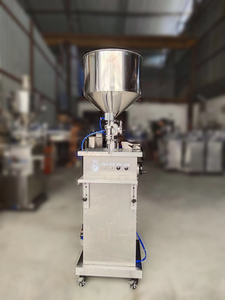 Stainless Steel Cream Filling Machine Standing Volume <strong>Preset</strong> Single Head Liquid Body Lotion Butter Dispenser Packaging Machines - Product Image 2