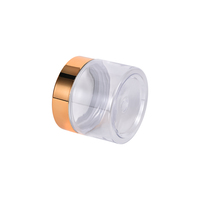 Petits pots de voyage ronds transparents avec couvercles pour maquillage, poudre, fards à paupières, pigments, lotions, crèmes, baume à lèvres
