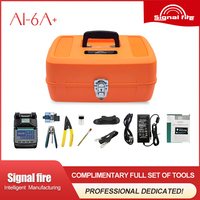 Empalmadora de Fusión de Fibra Óptica Profesional Signal Fire AI-6A+ de 6 Motores con Alineación de Núcleo, Puerto de 2.0mm y Conector SC para Proyectos FTTH en Exteriores
